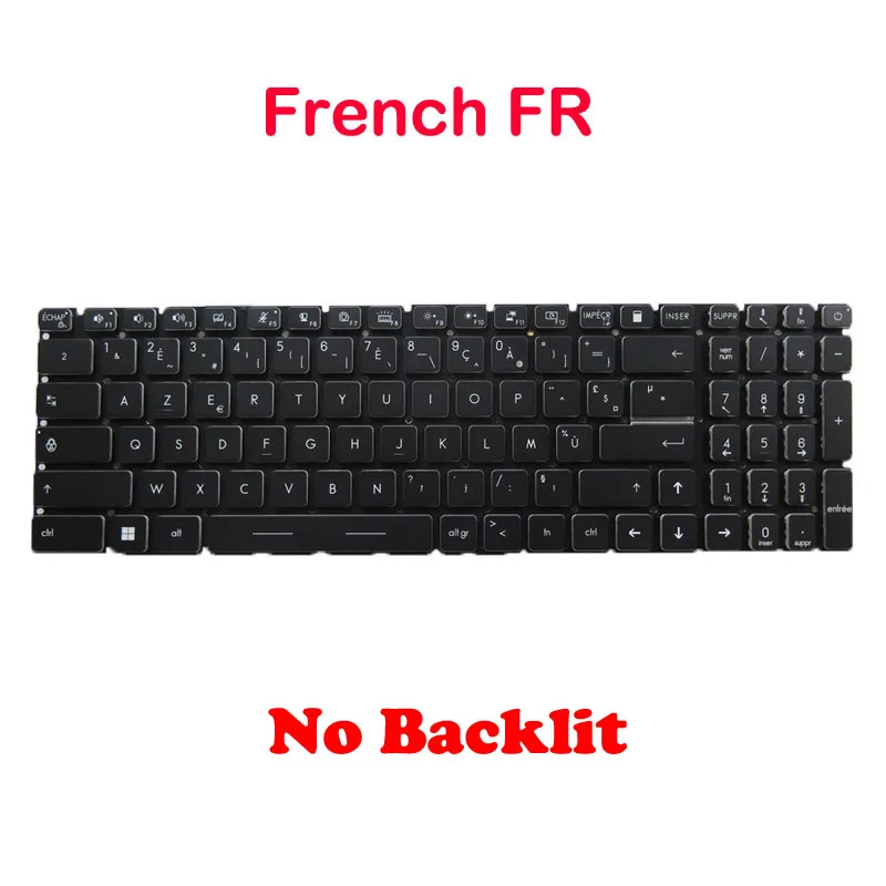 

FR GR Replacement Keyboard For MSI GS76 Stealth 11UE 11UG 11UH MS17M1 WE76 WS76 11UK 11UM French Belgium German Russian Canada