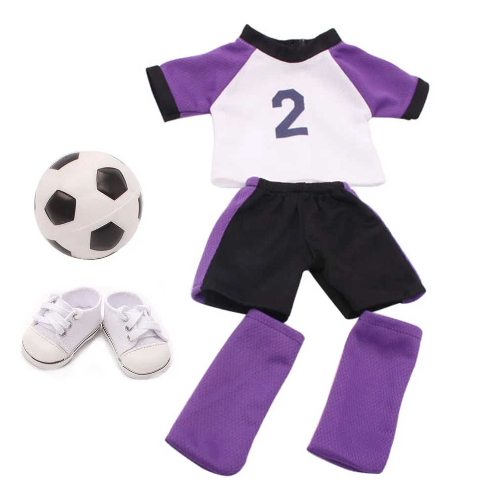 18 Inch American Doll Girls Clothes Football Soccer Uniform, Sneakers, Canvas Shoes Basketball 43 Cm Reborn Baby Children Gifts
18 Inch American Doll Girls Clothes Football Soccer Uniform, Sneakers, Canvas Shoes Basketball 43 Cm Reborn Baby Children Gifts