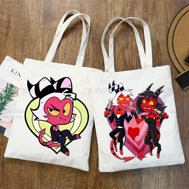 Helluva Boss Canvas Shoulder Tote Bag for Women Handbags Eco Reusable Shopping Bag Vintage Fashion Ulzzang Bags
Helluva Boss Canvas Shoulder Tote Bag for Women Handbags Eco Reusable Shopping Bag Vintage Fashion Ulzzang Bags