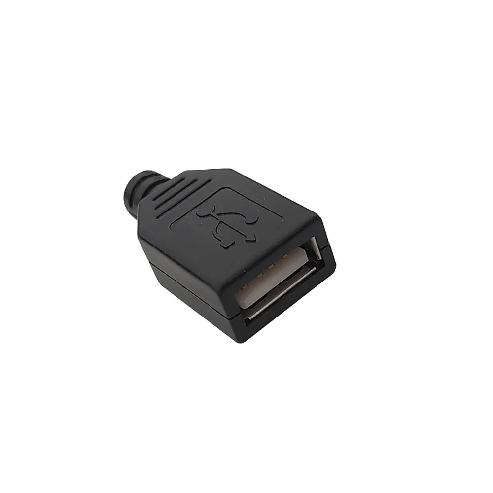 100pcs USB2.0 4PIN plug buckle type/three piece set/USB maleFemale A-type soldered plastic shell
100pcs USB2.0 4PIN plug buckle type/three piece set/USB maleFemale A-type soldered plastic shell
