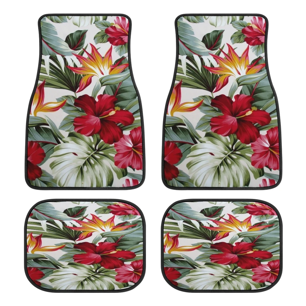 Hibiscus Hawaiian Flower Printed Car Floor Mats Upholstery Accessories Rubber Fits Most Cars Custom Pattern tree leaf Foot Mats
Hibiscus Hawaiian Flower Printed Car Floor Mats Upholstery Accessories Rubber Fits Most Cars Custom Pattern tree leaf Foot Mats