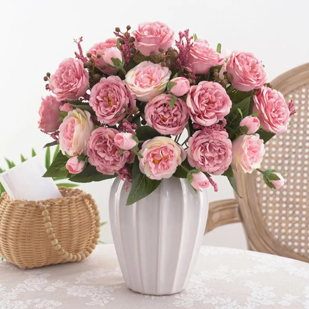 Artificial Flower Attractive No Need to Water Long Service Life 1 Bouquet Artificial Fake Peony Flower Home Improvement
Artificial Flower Attractive No Need to Water Long Service Life 1 Bouquet Artificial Fake Peony Flower Home Improvement