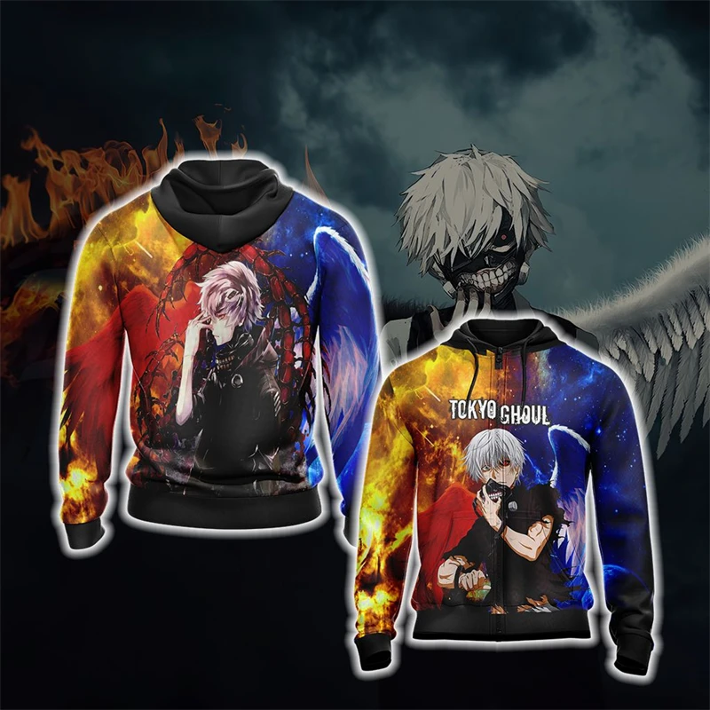 Japanese Tokyo Ghoul Anime 3D Print Zip Up Hoodies Men's Women's Chilren Tops Long Sleeve Pullovers Hooded Streetwear Sweatshirt
Japanese Tokyo Ghoul Anime 3D Print Zip Up Hoodies Men's Women's Chilren Tops Long Sleeve Pullovers Hooded Streetwear Sweatshirt