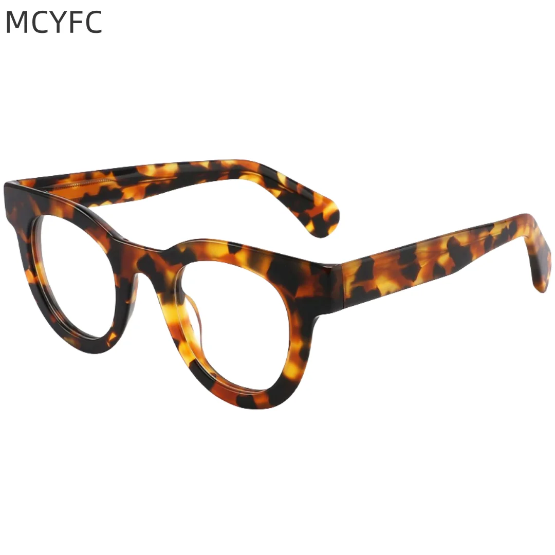 

MCYFC Custome Eye glasses frames women Hand-made Acetate Optical Prescription Eyeglasses Frame for Men Retro Style Erewear 259