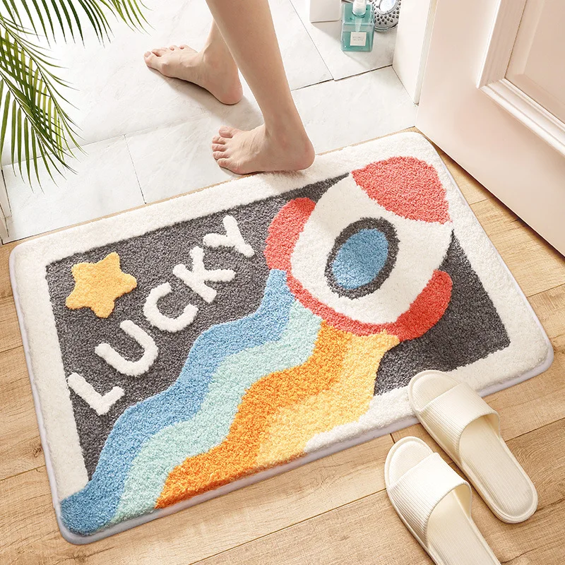 Household bathroom absorbent floor mat, bathroom door anti-slip mat, cartoon door mat, toilet entrance carpet
Household bathroom absorbent floor mat, bathroom door anti-slip mat, cartoon door mat, toilet entrance carpet