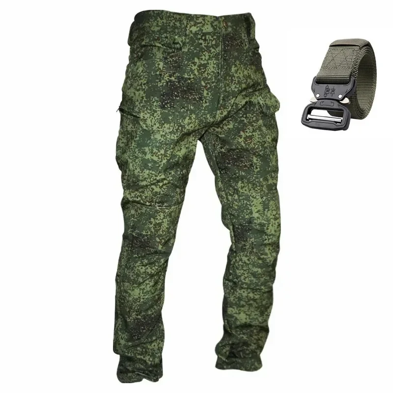 

New Waterproof Soft Shell Plush And Wear-resistant Knee Thickened Mountaineering and Camping Tactical Training Workwear Pants