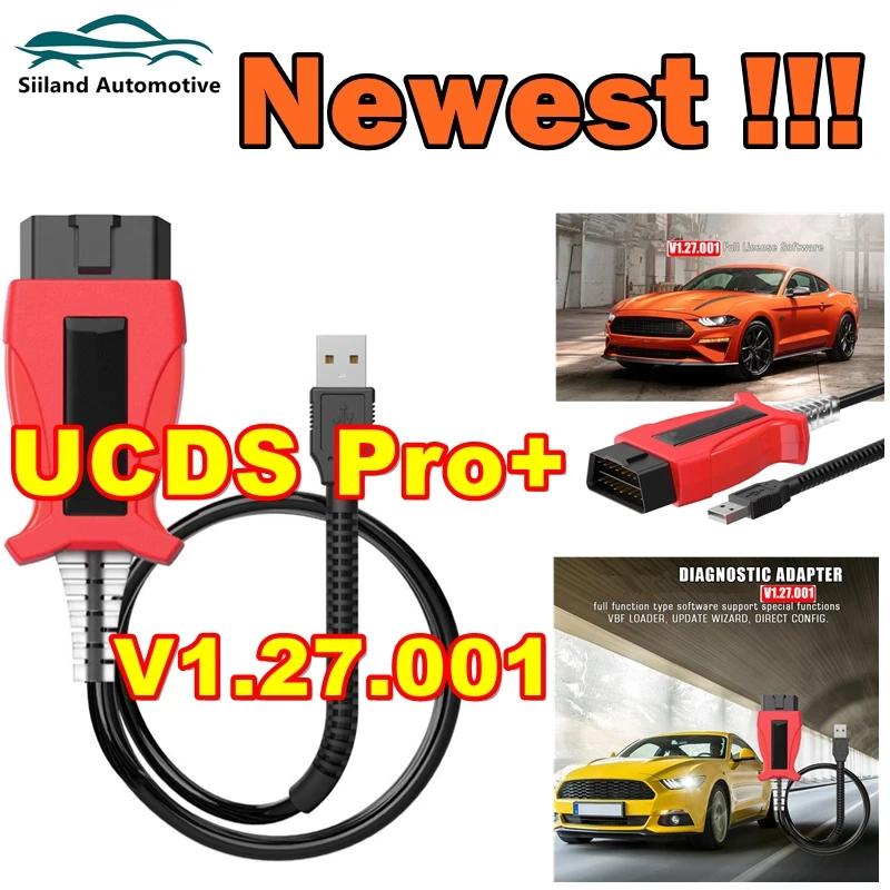 

UCDS Pro V1.27.001 for Ford UCDS Pro+ Full Activated SW 1.27 With 35 Tokens Auto OBD2 Scanner Cable Adapters