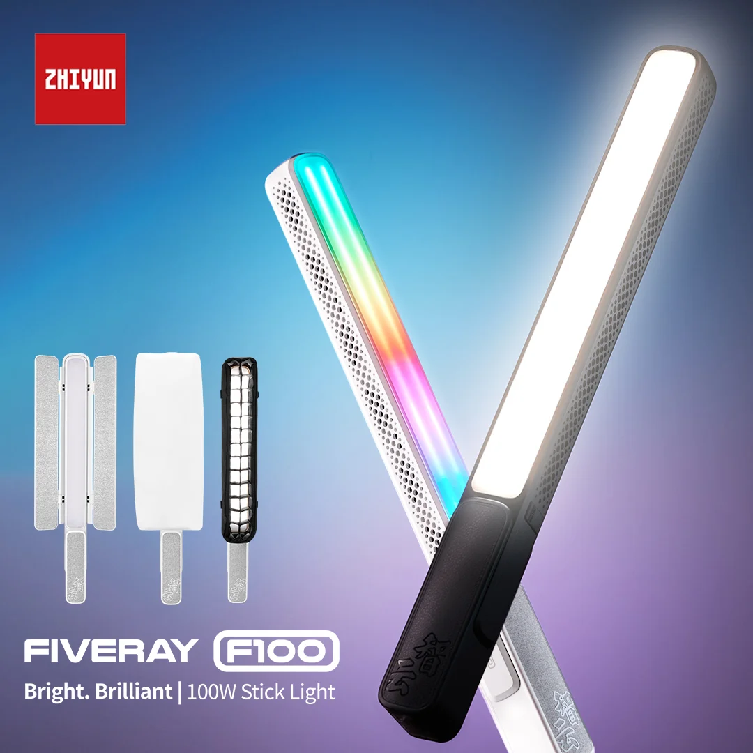 ZHIYUN FIVERAY F100 Light Stick Portable Outdoor Handheld RGB Video Light Wand for Photography Studio Live Streaming Fill Light
ZHIYUN FIVERAY F100 Light Stick Portable Outdoor Handheld RGB Video Light Wand for Photography Studio Live Streaming Fill Light