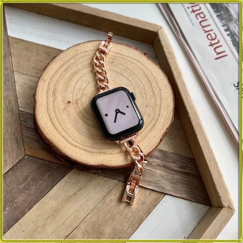 Браслет для часов, новый ремешок для часов Apple Watch, простой металлический ремешок на цепочке, универсальный для iwatch 1/2/3/4/5/6/7
Браслет для часов, новый ремешок для часов Apple Watch, простой металлический ремешок на цепочке, универсальный для iwatch 1/2/3/4/5/6/7