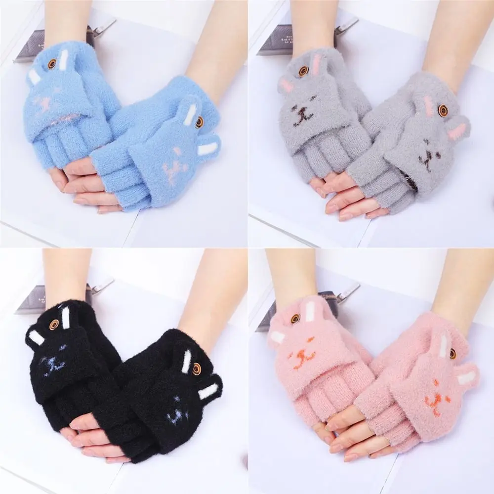 Short Knit Mittens Daily Thick Windproof Cold Proof Warm Gloves Cute Rabbit Ear Fingerless Gloves Winter
Short Knit Mittens Daily Thick Windproof Cold Proof Warm Gloves Cute Rabbit Ear Fingerless Gloves Winter