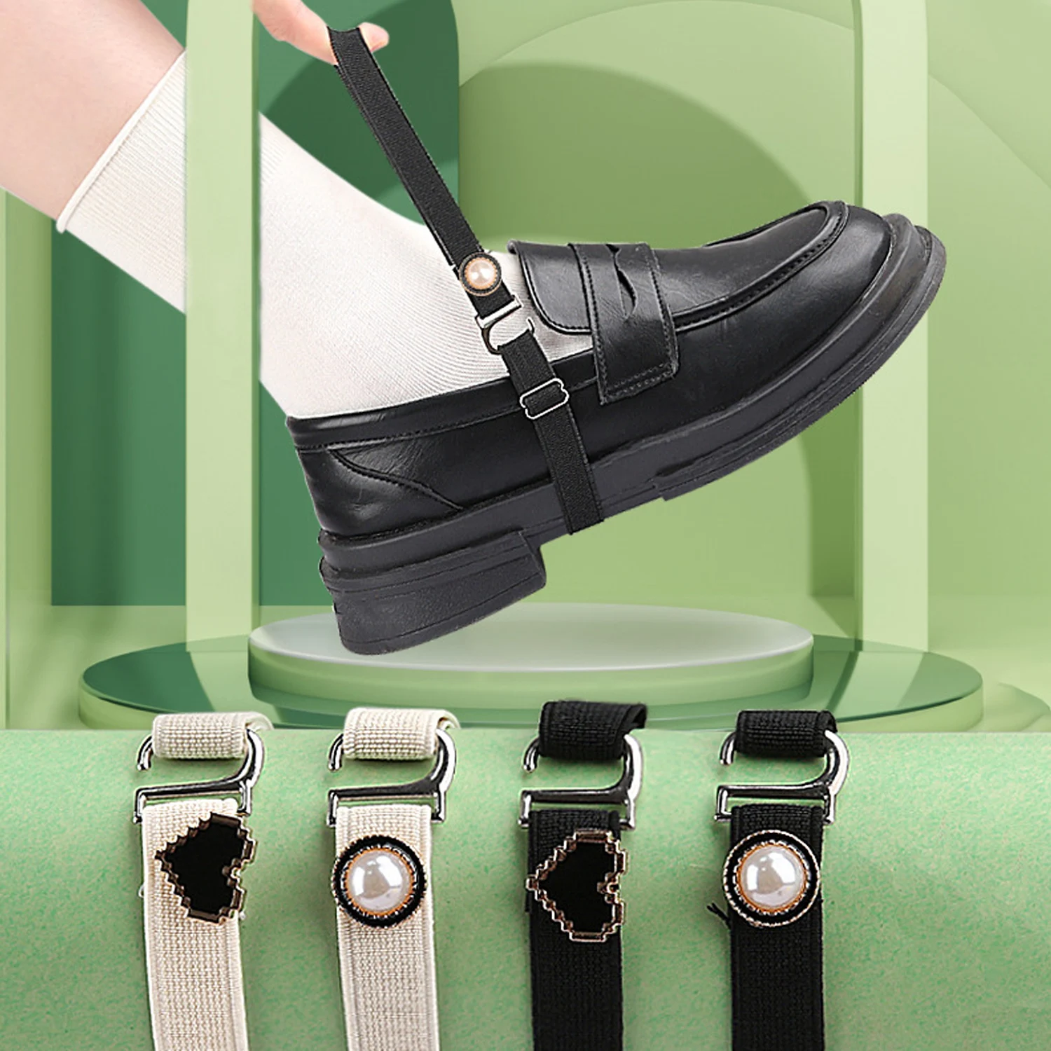 2Pcs High Elastic Shoe Straps Hold Loose High Heels Shoes Band Anti-loose for Girls Women Shoes Belts Solid Color Shoelaces
2Pcs High Elastic Shoe Straps Hold Loose High Heels Shoes Band Anti-loose for Girls Women Shoes Belts Solid Color Shoelaces