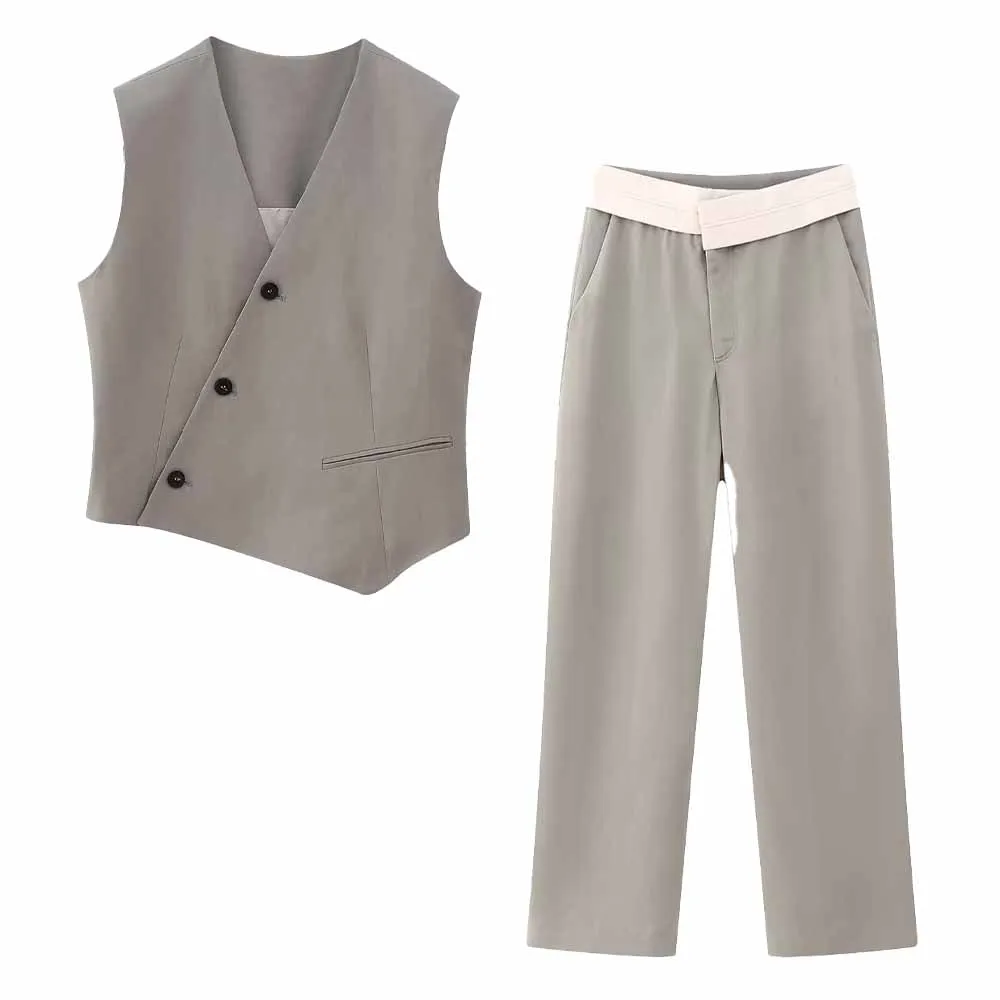 Women 2023 New Fashion Asymmetric design Cropped Slim V Neck Vest Vintage Sleeveless Button-up Female Waistcoat Chic Tops
Women 2023 New Fashion Asymmetric design Cropped Slim V Neck Vest Vintage Sleeveless Button-up Female Waistcoat Chic Tops
