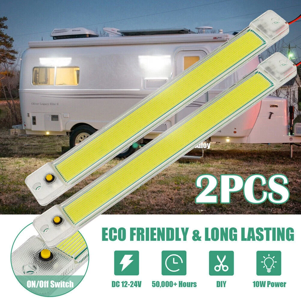 2Pcs LED Strip Lights Bar Car 12V 24V Caravan Boat Fishing Camping 10W LED Strip Lights Aluminum-alloy Interior Lamp Auto Parts
2Pcs LED Strip Lights Bar Car 12V 24V Caravan Boat Fishing Camping 10W LED Strip Lights Aluminum-alloy Interior Lamp Auto Parts
