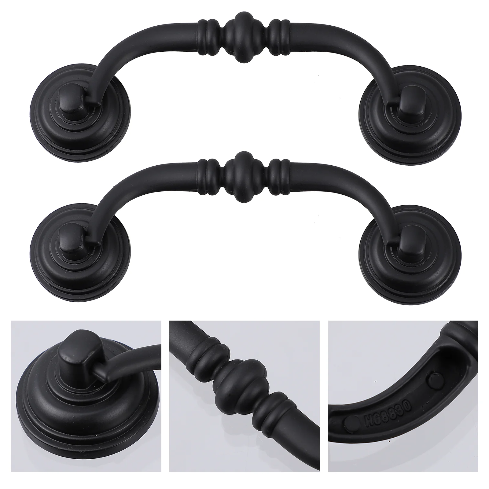 

4 Pcs Handle American Style Handles Drawer Knobs Alloy Pulls Vanity Table Zinc Furniture Accessories Kitchen Cabinets