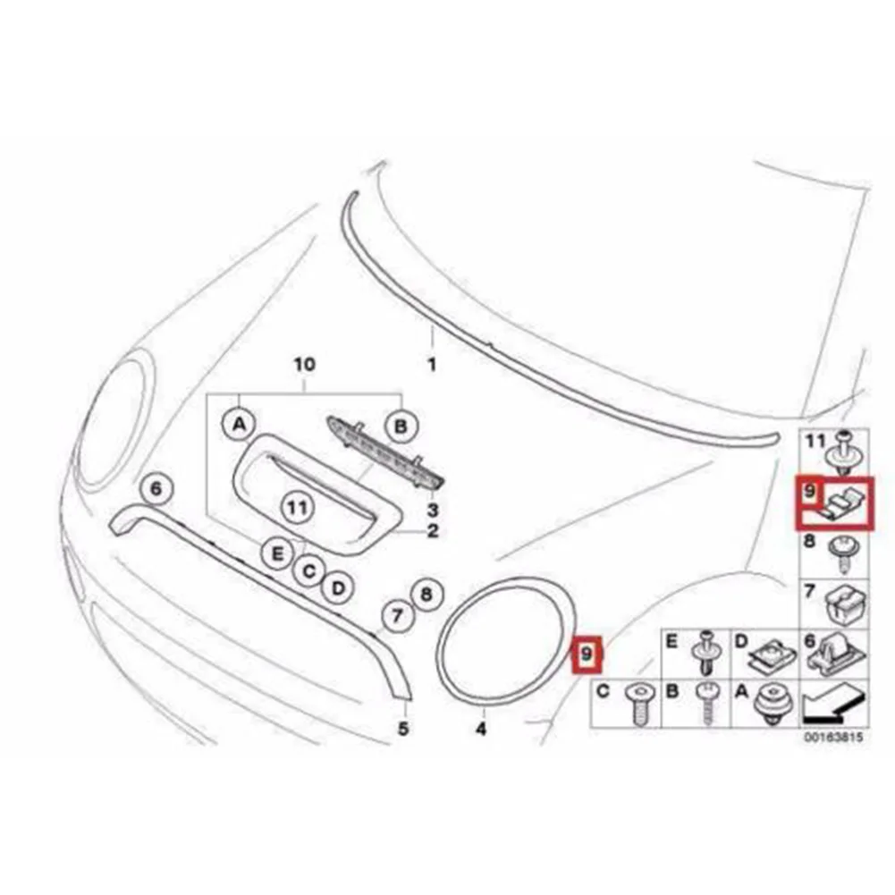 10pcs 51132752145 Chrome Headlight Bezel Clip For Mini For Cooper 2007-2018 For Countryman 2011-2018 For Paceman For Clubman
10pcs 51132752145 Chrome Headlight Bezel Clip For Mini For Cooper 2007-2018 For Countryman 2011-2018 For Paceman For Clubman