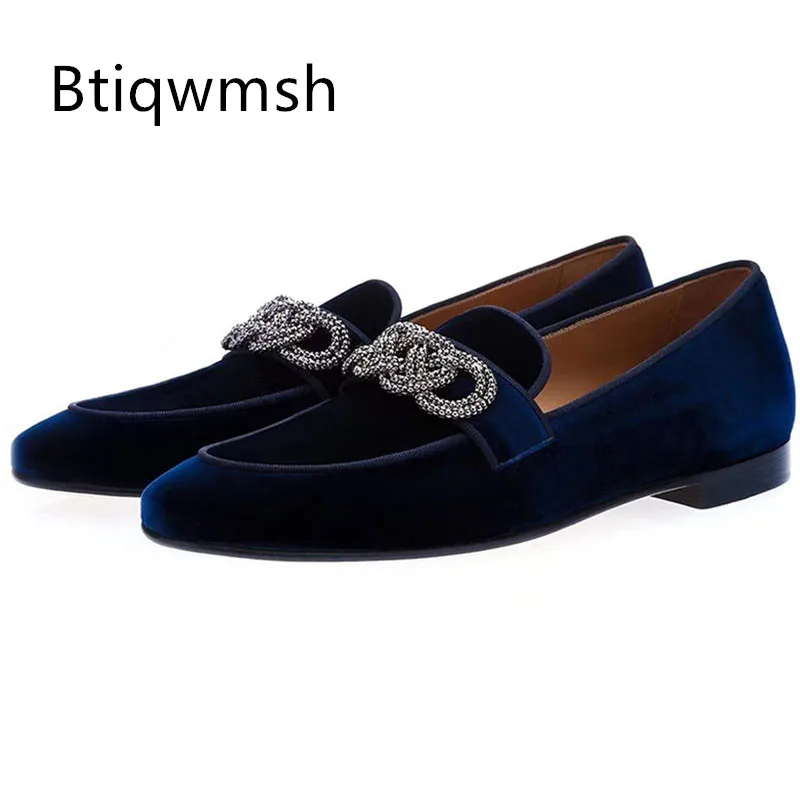 Luxury Velvet Rhinestone Shoes Man Pointed Toe Black Flats For Men Fashion Wedding Shoes 2023
Luxury Velvet Rhinestone Shoes Man Pointed Toe Black Flats For Men Fashion Wedding Shoes 2023