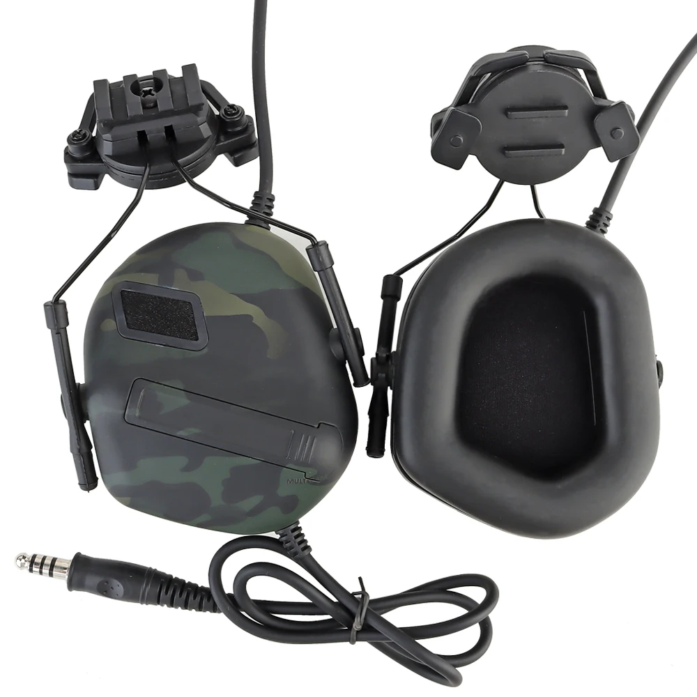 

Tactical Helmet Headset Noise Reduction Sound Pickup Shooting Hearing Protection Earmuffs Airsoft CS Communication Headphone