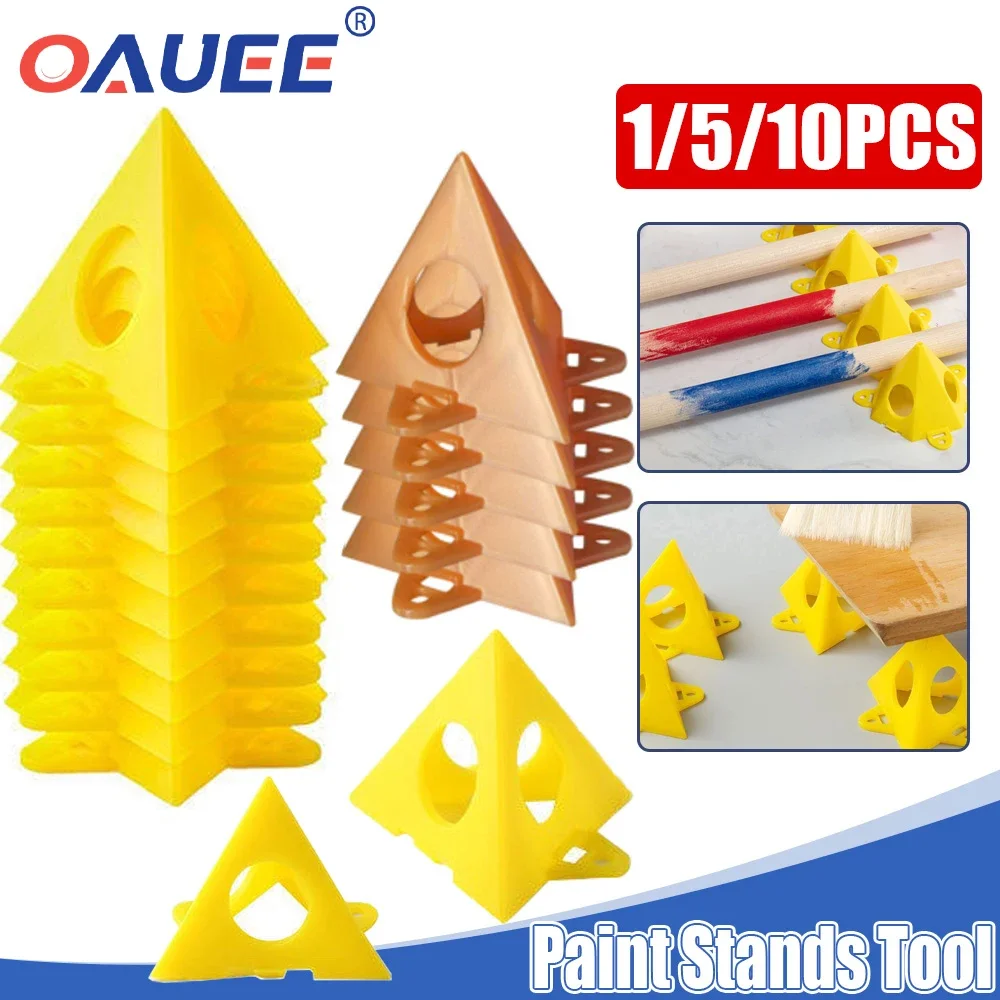 

Oauee 1/10Pcs Pyramid Stands Triangle Stands Paint Tool Triangle Paint Pads Feet for Woodworking Carpenter Accessories Paint Pad