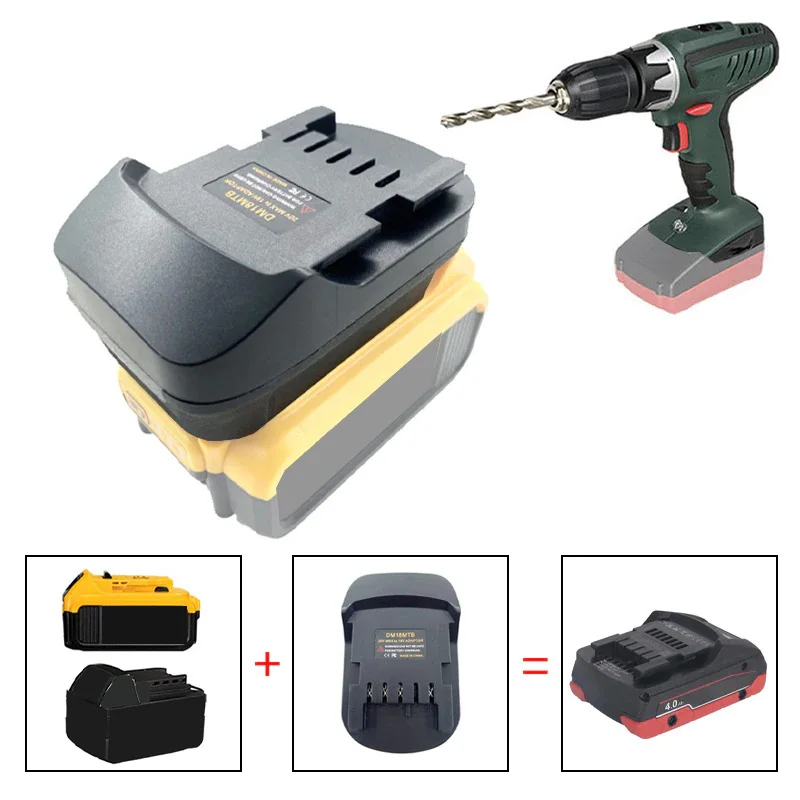 Battery Adapter for Milwaukee / for Dewalt 18V/20V Li-ion Battery Converted To for Metabo Lithium Power Tool Use
Battery Adapter for Milwaukee / for Dewalt 18V/20V Li-ion Battery Converted To for Metabo Lithium Power Tool Use