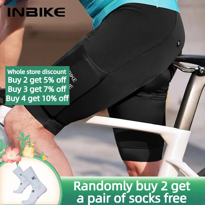 

Inbike Men Cycling Shorts High Elasticity Bike Riding Pants For Cycling Biking Road Mountain Bicycle Shorts Tights Clothes