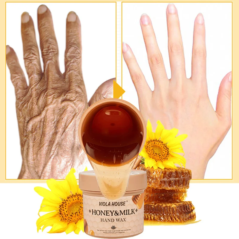 

Honey Aloe For Hands Mask Anti-Aging Hand Wax Whitening Moisturizing Repair Exfoliating Calluses Filming Hand Skin Cream 150g