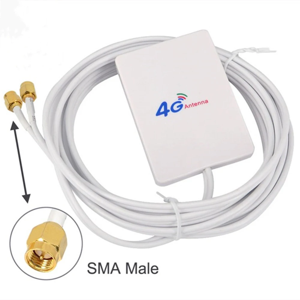 Full-range LTE Antenna 3G 4G 2XSMA Male Connector 4G LTE Router External Antenna For Huawei 3G 4G LTE Router Modem 2M Cable
Full-range LTE Antenna 3G 4G 2XSMA Male Connector 4G LTE Router External Antenna For Huawei 3G 4G LTE Router Modem 2M Cable