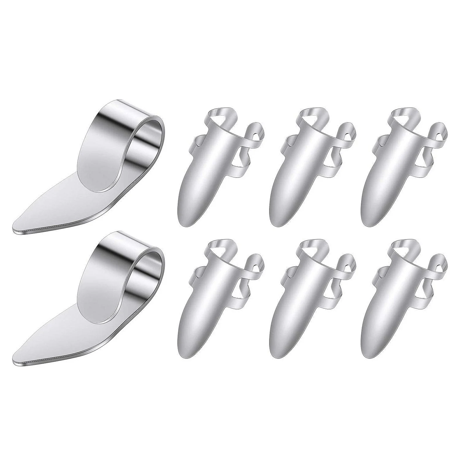 8Pcs Guitar Thumb Finger Picks Stainless Steel Guitar Picks with Plastic Case for Electric Guitar Bass Ukulele (Silver)
8Pcs Guitar Thumb Finger Picks Stainless Steel Guitar Picks with Plastic Case for Electric Guitar Bass Ukulele (Silver)