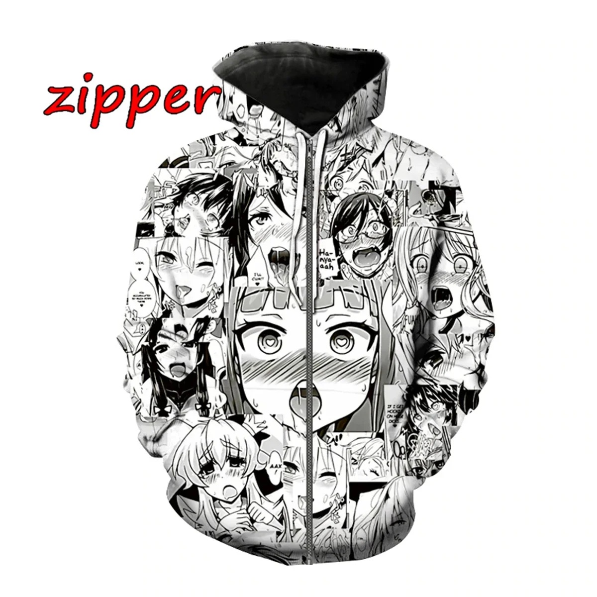 2023 new fashion spring and autumn black and white cartoon sweater hooded pullover 3D sweater digital printing fathouse war robe
2023 new fashion spring and autumn black and white cartoon sweater hooded pullover 3D sweater digital printing fathouse war robe