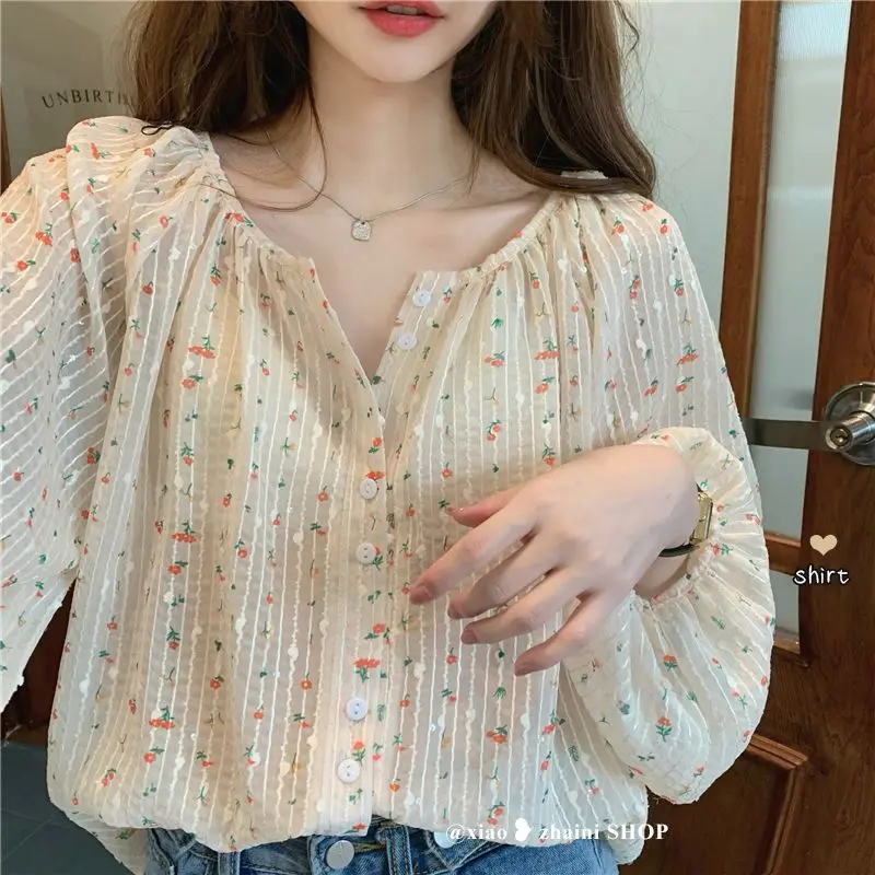 Blouses Femme Long Sleeve Blouse Women Blouses 2024 O-neck Flower Print Chiffon Blouse Shirt Tops Ladies News Female F144
Blouses Femme Long Sleeve Blouse Women Blouses 2024 O-neck Flower Print Chiffon Blouse Shirt Tops Ladies News Female F144