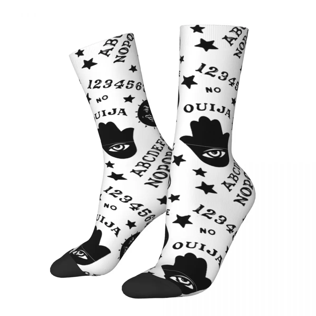 Носки Ouija с узором для мужчин и женщин, модные носки из полиэстера в стиле Хеллоуин ужасов, новинка, носки на весну, лето, осень и зиму