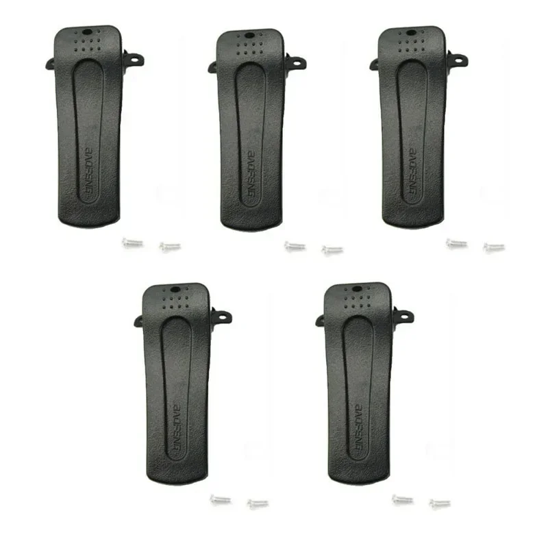 

Lot 5pcs Brand New Spare Part Back Belt Clip For Baofeng BF-666S BF-777S BF-888S 2-Way Radio Walkie Talkie with 2pcs Screws