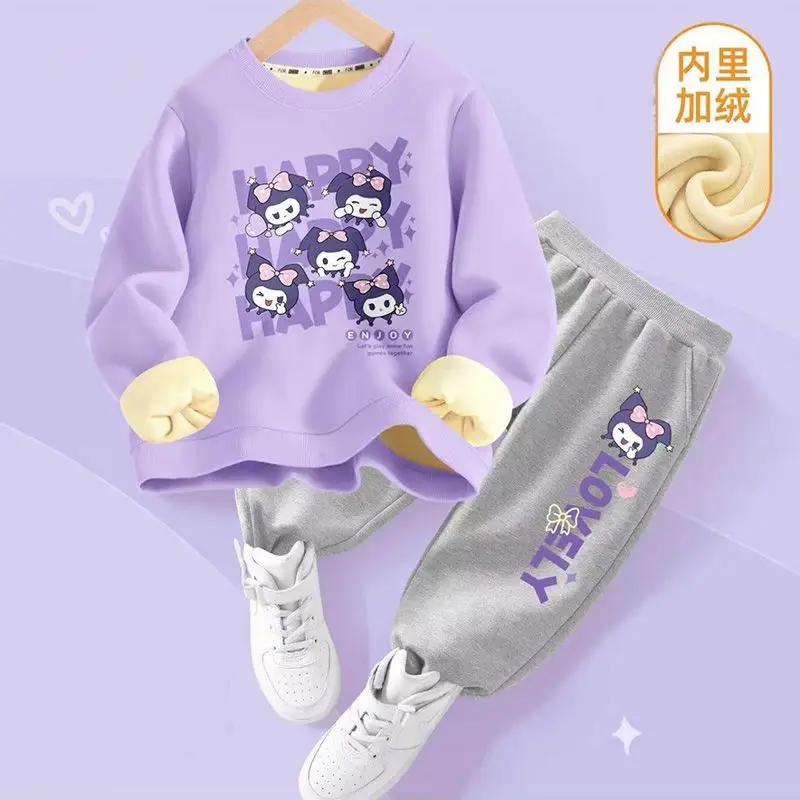 Anime Sanrioed Cinnamoroll Kuromi Children's Winter Fleece Clothing Two-Piece Set Kawaii My Melody Girls Harajuku Casual Clothes
Anime Sanrioed Cinnamoroll Kuromi Children's Winter Fleece Clothing Two-Piece Set Kawaii My Melody Girls Harajuku Casual Clothes