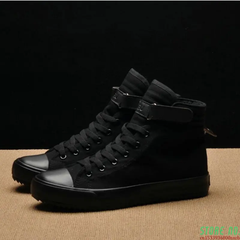 Fashion New Men Light Breathable Canvas Casual All Black white Red High top Solid Color Sneakers Shoes flats 445
Fashion New Men Light Breathable Canvas Casual All Black white Red High top Solid Color Sneakers Shoes flats 445