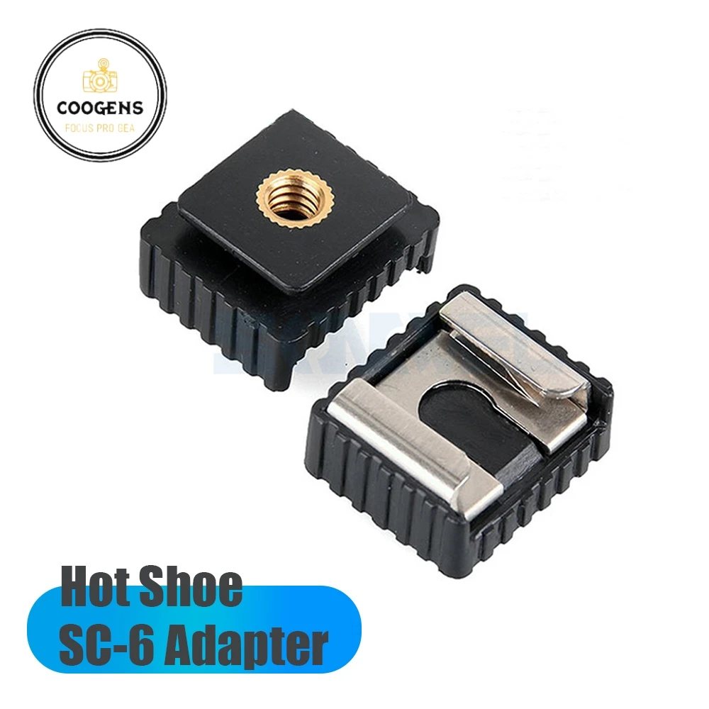 1/4" SC-6 Hot Shoe Adapter Hotshoe for Canon 580EX II/580EX/550EX/540EZ/430EX II/430EX Flash Light Speedlite Tripod Accessories
1/4" SC-6 Hot Shoe Adapter Hotshoe for Canon 580EX II/580EX/550EX/540EZ/430EX II/430EX Flash Light Speedlite Tripod Accessories