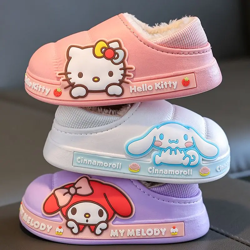 Autumn Hello Kitty Cinnamoroll Anime Kawaii Sanrio Cotton Slippers Winter Waterproof Cute Cartoon My Melody Indoor Shoes Kids
Autumn Hello Kitty Cinnamoroll Anime Kawaii Sanrio Cotton Slippers Winter Waterproof Cute Cartoon My Melody Indoor Shoes Kids
