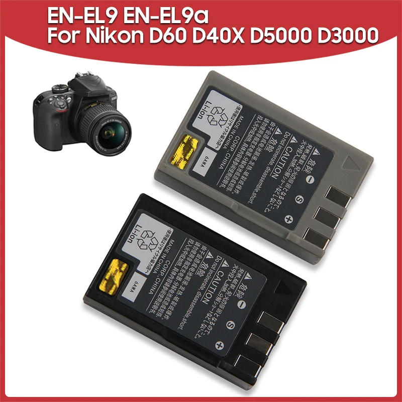 

Оригинальная Аккумуляторная батарея для камеры 10000 Вт-ч для Nikon D3000 D60 D40X D5000 EN-EL9, аккумуляторная батарея