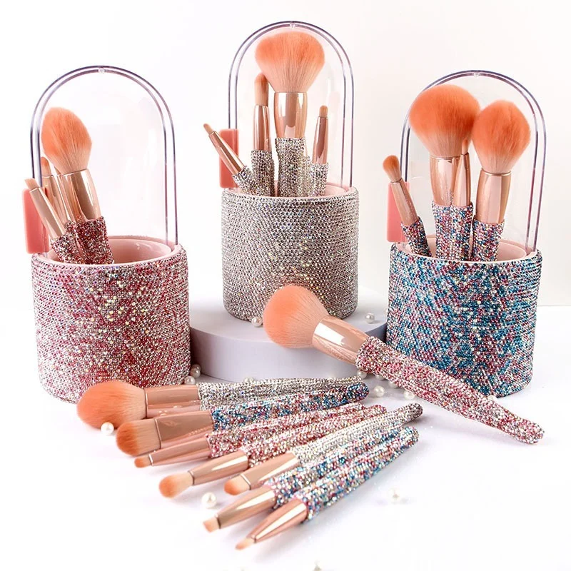 9pcs diamond makeup brush set with rhinestone eyeshadow brush loose powder brush beauty tools birthday wedding girl gifts
9pcs diamond makeup brush set with rhinestone eyeshadow brush loose powder brush beauty tools birthday wedding girl gifts