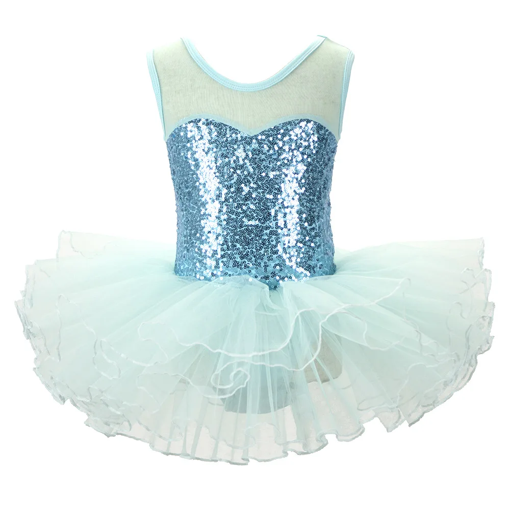 

Kids Sequined Flower Ballet Tutu Dress Girls Vest Ballerina Party Skirt Ballet Gymnastic Leotard performance Costume dancewear