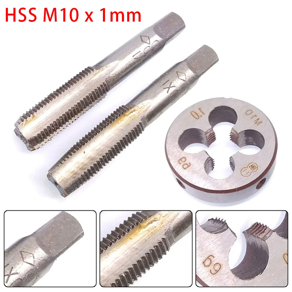 HSS M10x1mm Taper & Plug Tap & M10x1mm Die Metric Thread Right Hand Tap & Die Set HSS Screw Tap Drill Bit Set Hand Tools
HSS M10x1mm Taper & Plug Tap & M10x1mm Die Metric Thread Right Hand Tap & Die Set HSS Screw Tap Drill Bit Set Hand Tools