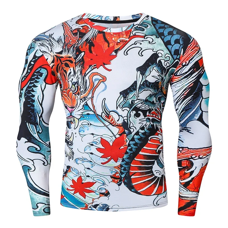 3d Print Animal Tiger Dragon Wolf T-shirt Men Gym Fitness Sports Long Sleeves T Shirts Quick Dry Tops Street Tees Male Clothes
3d Print Animal Tiger Dragon Wolf T-shirt Men Gym Fitness Sports Long Sleeves T Shirts Quick Dry Tops Street Tees Male Clothes