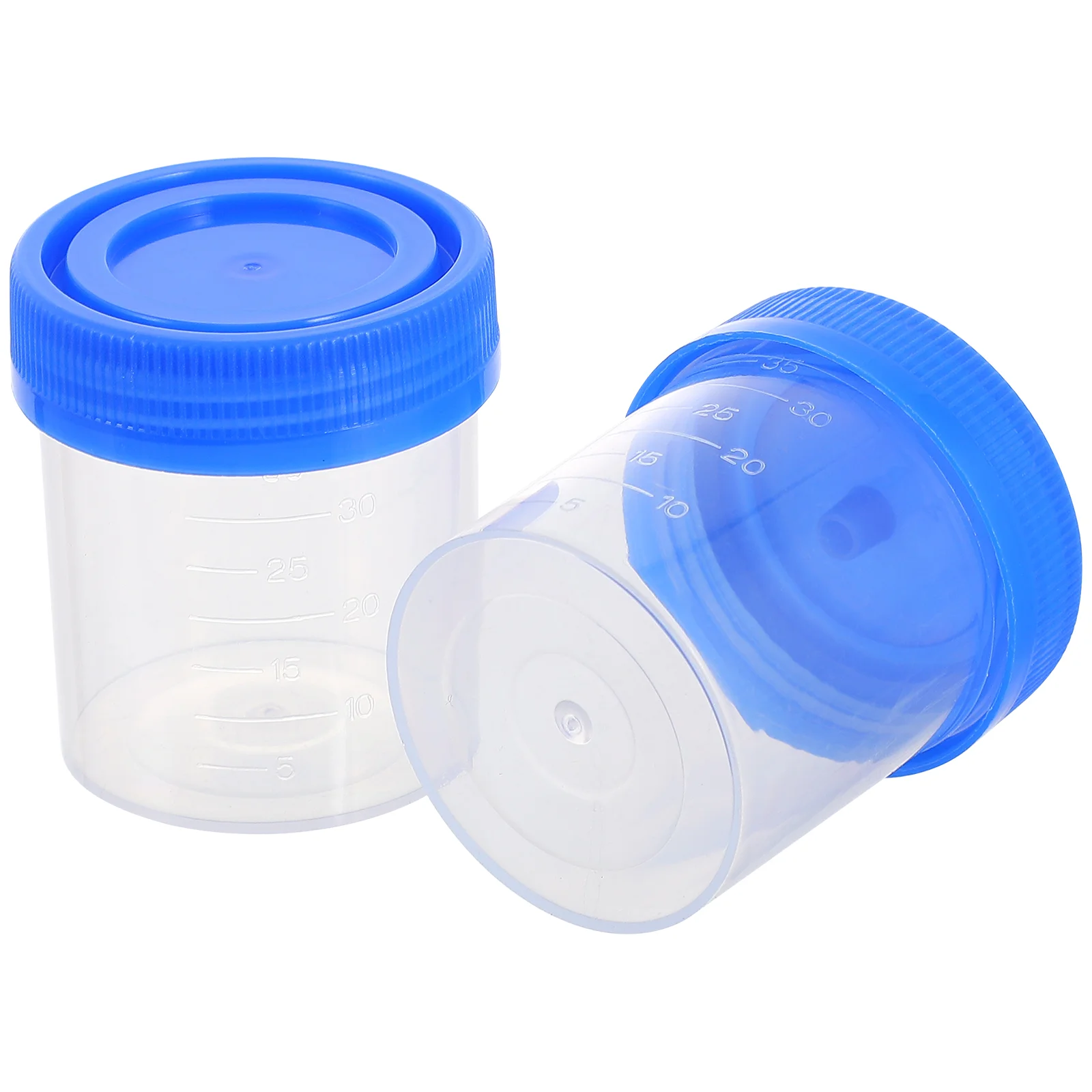

Urine Container Specimen Cup Sample Bottle Vol Molded Graduation ML And Oz PP EO Sterile Blue Cap Plastic Cups