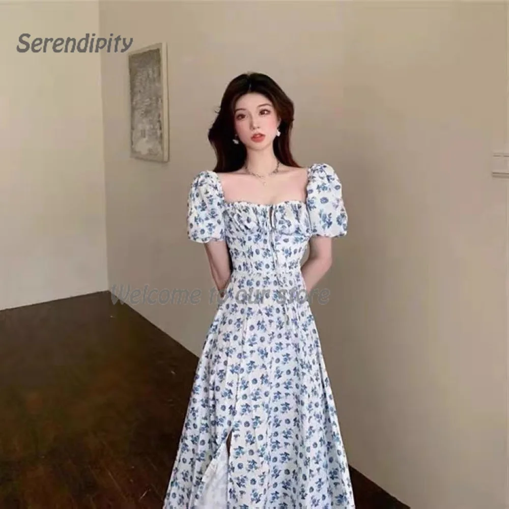 Serendipity A-Line Simple Elegant Square Collar Floor-Length High Split French Floral Skirt Graduation Ceremony For Women 2023
Serendipity A-Line Simple Elegant Square Collar Floor-Length High Split French Floral Skirt Graduation Ceremony For Women 2023