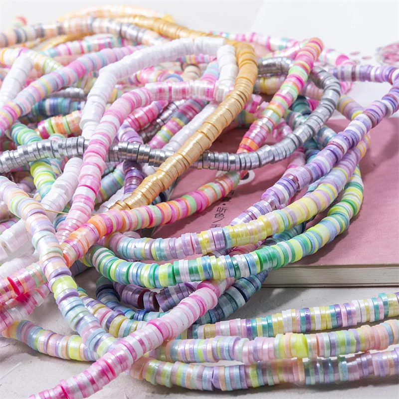 

New 2000pcs 6mm Mixed Color Polymer Clay Sprinkles Hot Clay Slices Jewelry Findings DIY Art Decor Bracelet Necklace Accessories