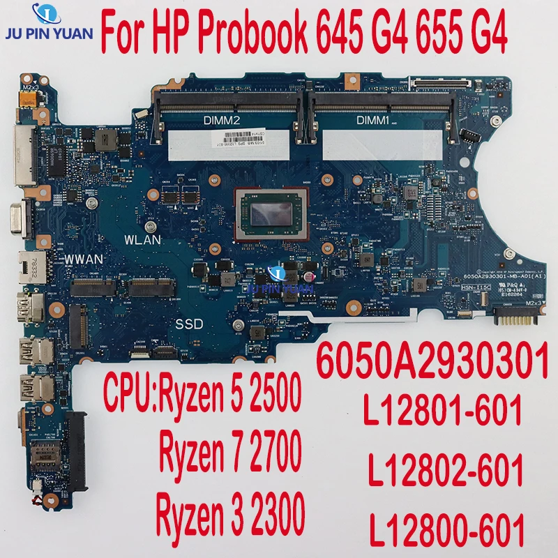 Mainboard 6050A2930301 For HP Probook 645 G4 655 G4 Laptop Motherboard L12801-601 L12802-601 L12800-601 R3-2300 R5-2500 R7-2700
Mainboard 6050A2930301 For HP Probook 645 G4 655 G4 Laptop Motherboard L12801-601 L12802-601 L12800-601 R3-2300 R5-2500 R7-2700