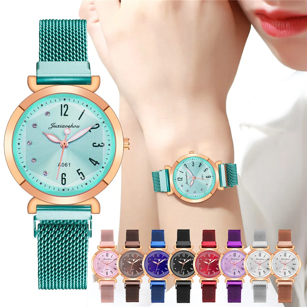 

Women Arabic Numbers Watch Luxury Magnetic Strap Quartz Watches Relogio Feminino Reloj Mujer