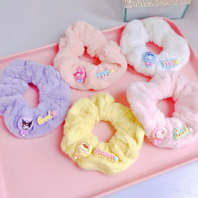 Cartoon Kuromi My Melody Cinnamoroll Pompom Purin Large Bowel Scrunchie Kawaii Autumn Winter Plush Hair Accessories Headstring
Cartoon Kuromi My Melody Cinnamoroll Pompom Purin Large Bowel Scrunchie Kawaii Autumn Winter Plush Hair Accessories Headstring