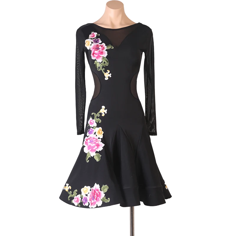 High-end Custom Latin Dance Dress Female Flower Embroidery Tango Cha cha Dance Costume Adult Stage Performance Costume
High-end Custom Latin Dance Dress Female Flower Embroidery Tango Cha cha Dance Costume Adult Stage Performance Costume