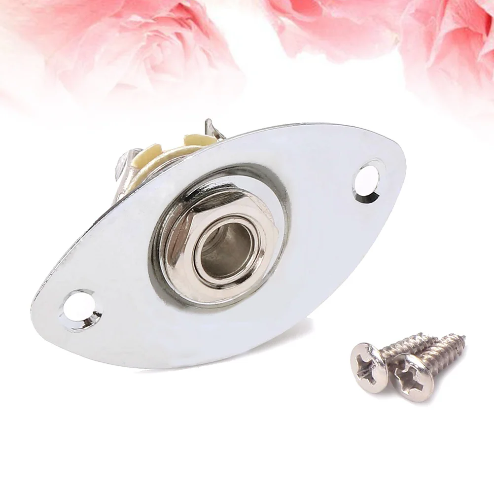 Indented 1/4 Inch Oval Guitar Pickup Output Input Jack Plug Socket 6.35mm With Mounting Screws For Electric Guitar Bass
Indented 1/4 Inch Oval Guitar Pickup Output Input Jack Plug Socket 6.35mm With Mounting Screws For Electric Guitar Bass