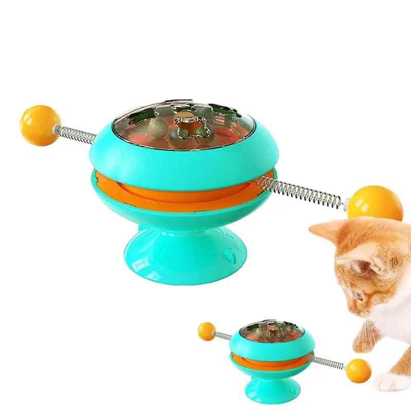 

Catnip Spinning Ball Toy Catnip Wall Ball Toys For Cats Interactive Windmill Cat Toy For Indoor Cats Catnip Interactive Toys