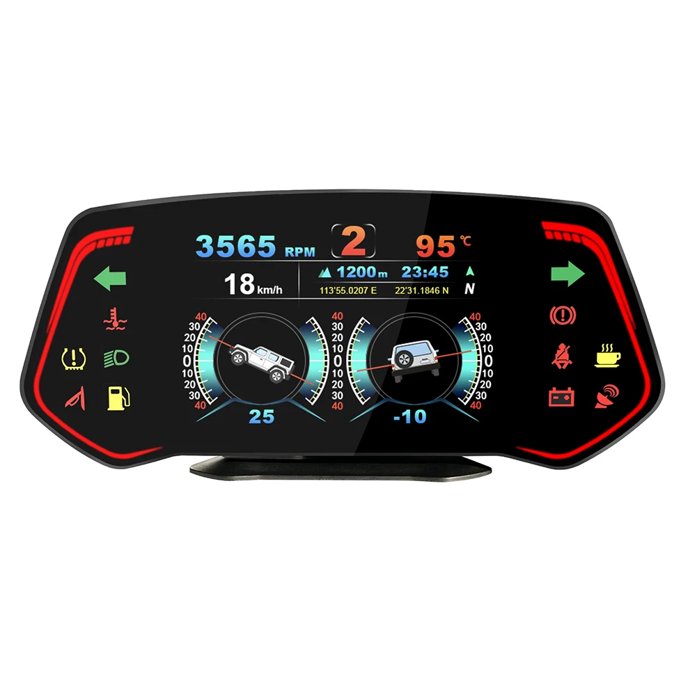 Новейший черный Автомобильный дисплей OBD2 GPS Автомобильный дисплей Smart Car HUD бортовой компьютер датчик сигнализация безопасности Температура воды и масла об/мин
Новейший черный Автомобильный дисплей OBD2 GPS Автомобильный дисплей Smart Car HUD бортовой компьютер датчик сигнализация безопасности Температура воды и масла об/мин